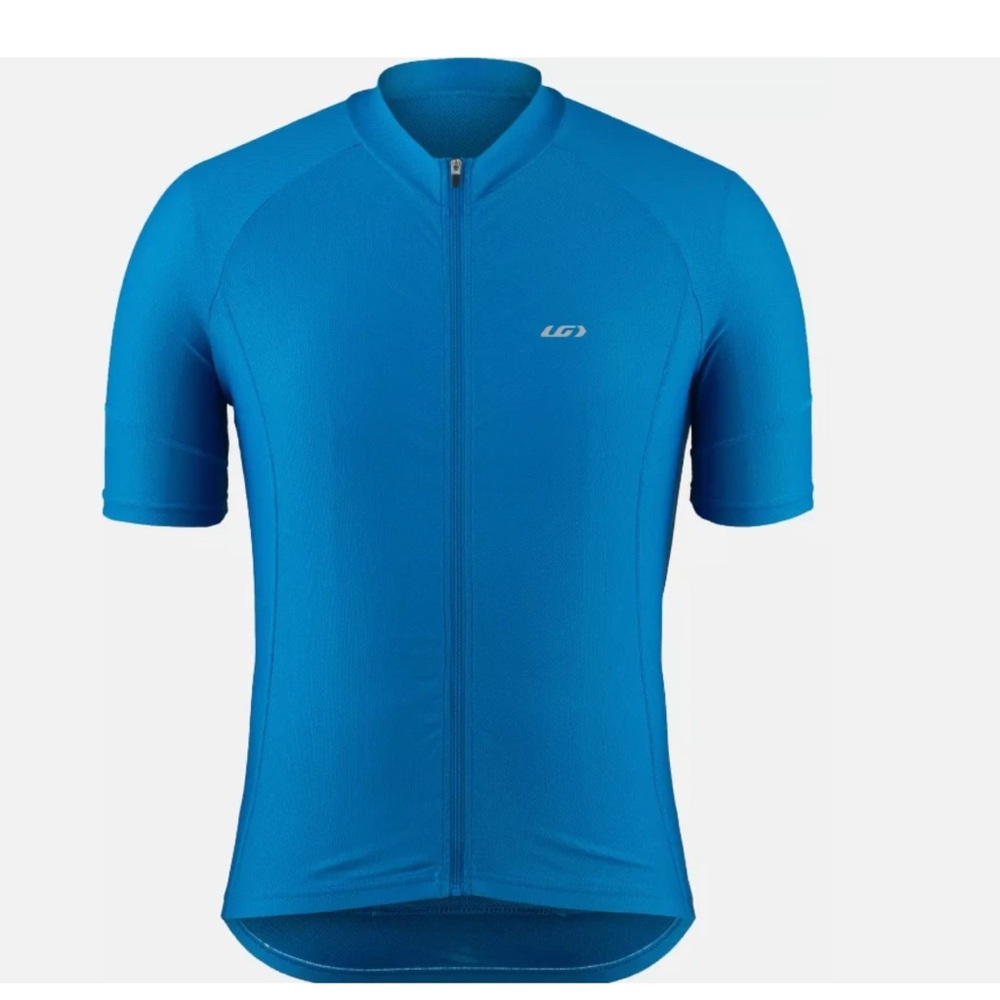 NWT‎ Louis Garneau Men's Short Sleeve Blue Cycling Jersey medium UV protection